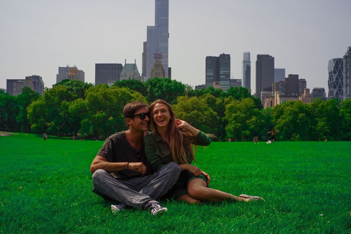 Adela Popescu și Radu Vâlcan în luna de miere la New York