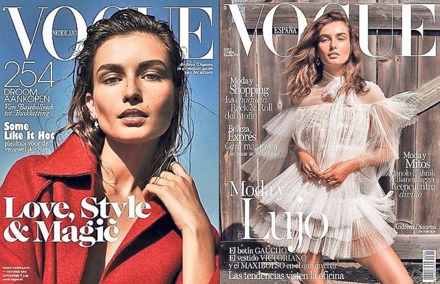 Fotomodel român, pe coperţile a două reviste Vogue