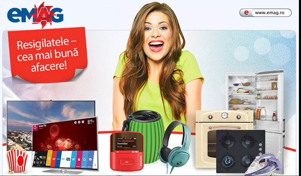 Electrocasnice eMAG resigilate – Reduceri de 50% pentru frigidere, aragazuri și mașini de spălat ruf