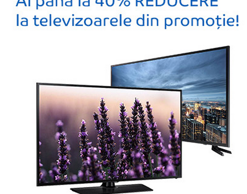 eMAG: 40% reducere pentru televizoare. Care sunt cele mai avantajoase modele