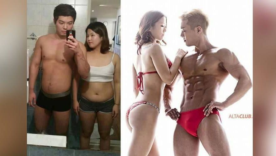 Transformare incredibilă pentru un cuplu: în 5 luni, din doi sedentari plinuţi au ajuns să arate aşa