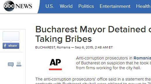 Reţinerea lui Sorin Oprescu a ajuns în presa străină. Primarul Capitalei, descris drept "influent"