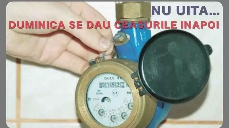 Să ne amuzăm! Duminică dăm ceasurile înapoi :)