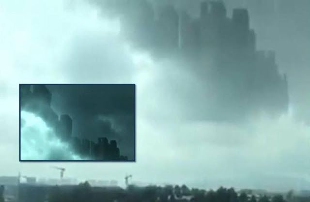 Apariţie extrem de rară pe cerul Chinei: plutea pur şi simplu deasupra norilor