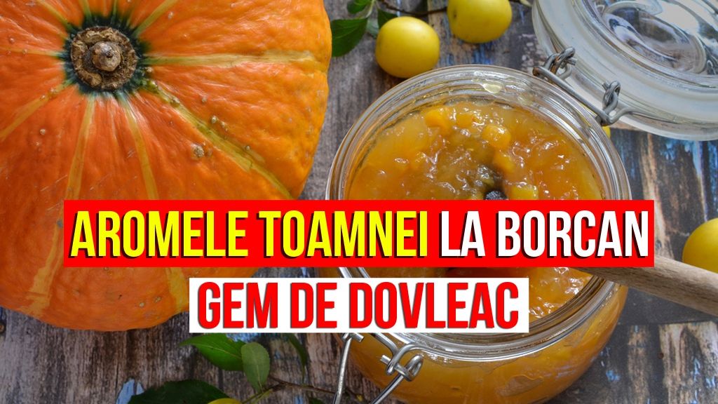 Gem de dovleac aromat. Rețeta simplă!