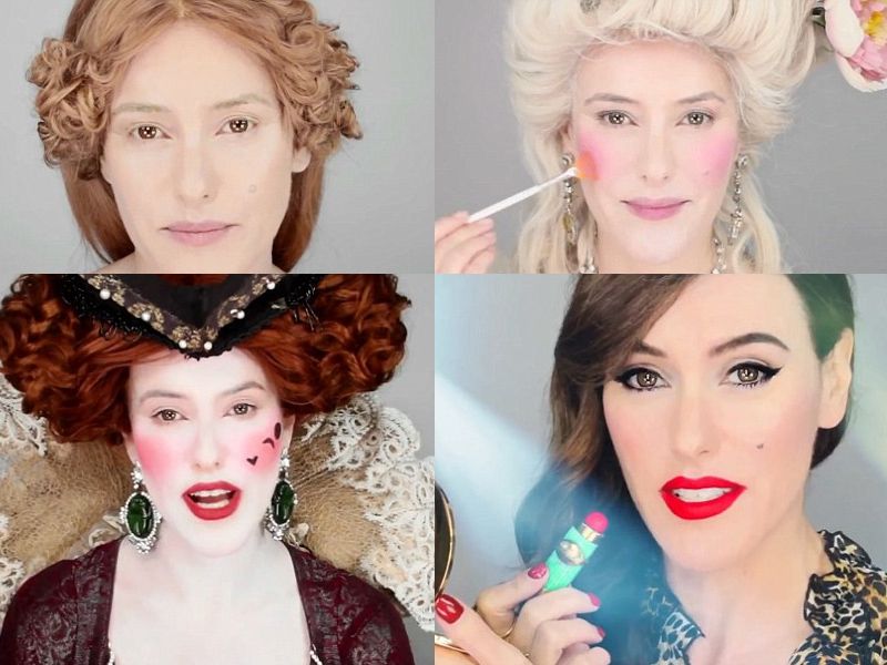 Istoria machiajului, cu cele mai importante tendinţe şi cele mai spectaculoase greşeli- VIDEO viral