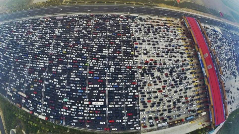 FOTO. Orice şofer ar rămâne uluit. Cum arată un blocaj în trafic pe o şosea din China