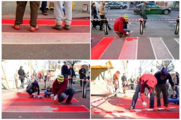 Iniţiativa extraordinară a unei tinere, în Cluj. Toţi trecătorii s-au oprit, să vadă mai bine