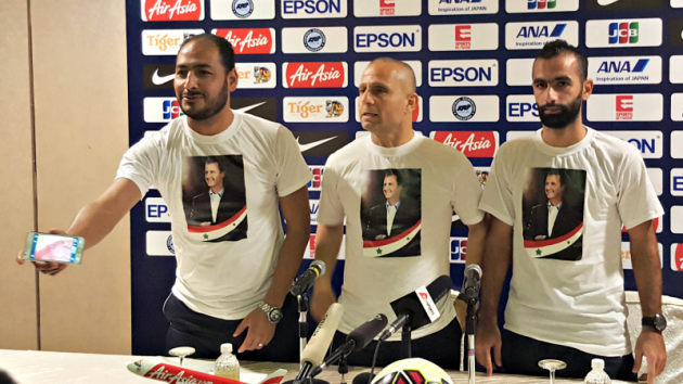 Jucătorii naţionalei Siriei şi-au arătat susţinerea faţă de președintele Bashar Al-Assad 