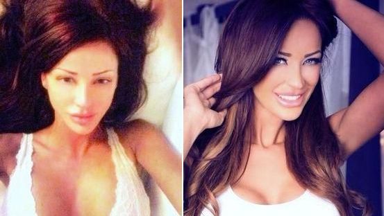 Cum arată în realitate vedetele noastre. După ce îşi dau machiajul jos, faţa lor reală e asta