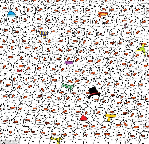 Puzzle-ul care a scos din minţi pe toată lumea. Tu identifici panda în mulţime?
