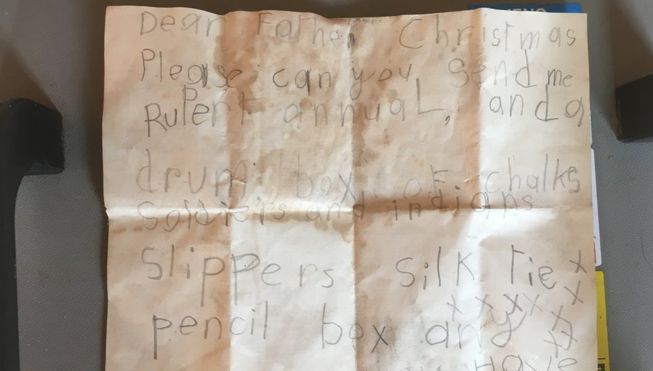 Au găsit o scrisoare pentru Moş Crăciun, veche de 70 de ani. Ce au făcut mai departe e incredibil