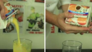 Truc să nu mai verși nicio picătură de suc pe masă. Îți vei uimi prietenii 