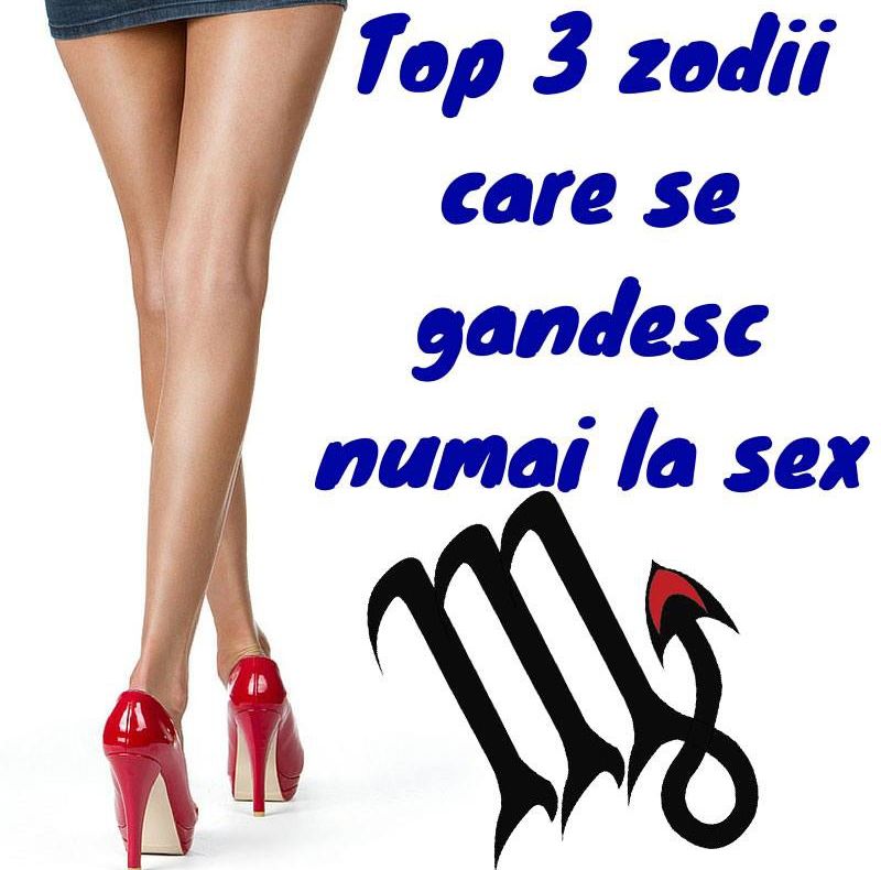 Top 3 zodii care se gândesc numai la sex