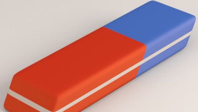 Sigur ai avut această radieră când erai la şcoală! Ştiai la ce se foloseşte capătul albastru?