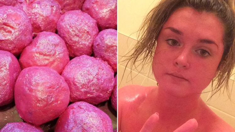 Cum s-a făcut de râs această fată: s-a colorat toată în roz dintr-o greşeală "nevinovată"