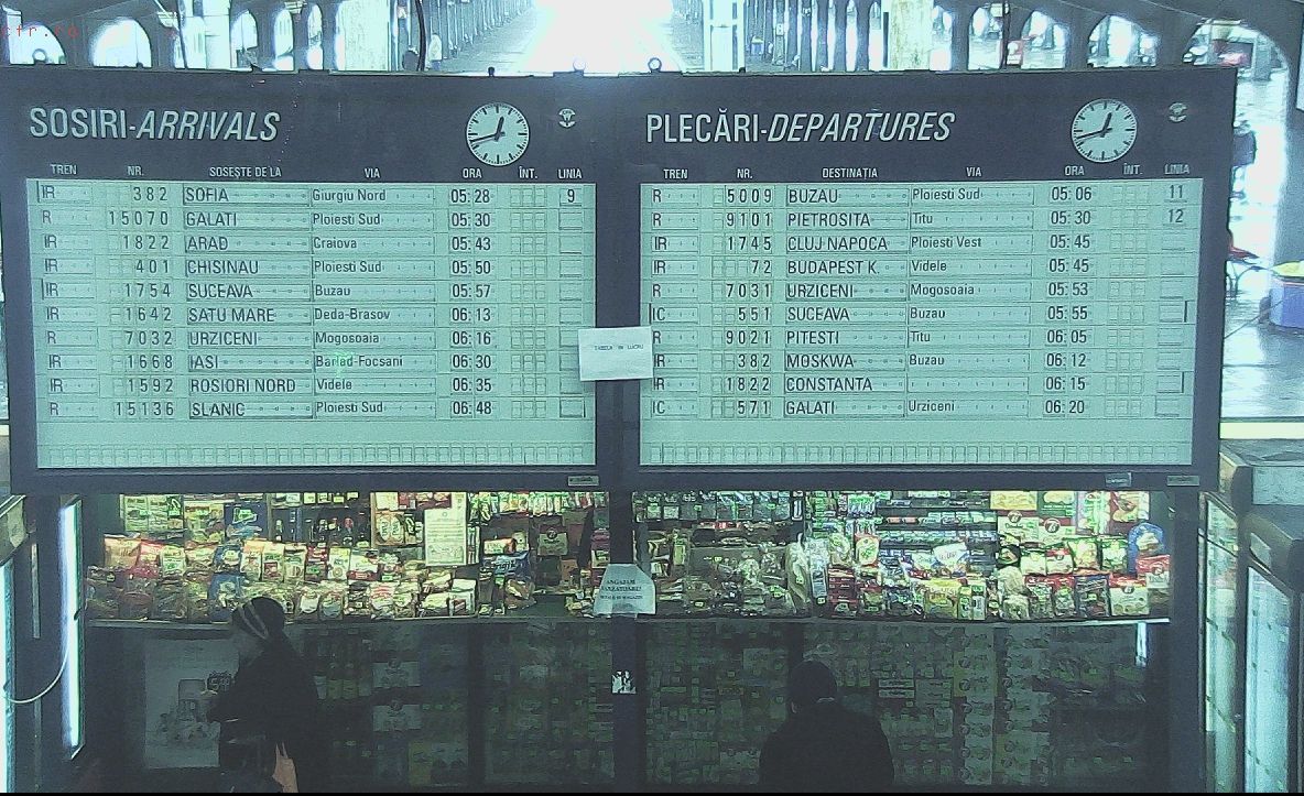 Surpriză! Ce au văzut oamenii, joi, pe panourile de informare a călătorilor, în Gara de Nord