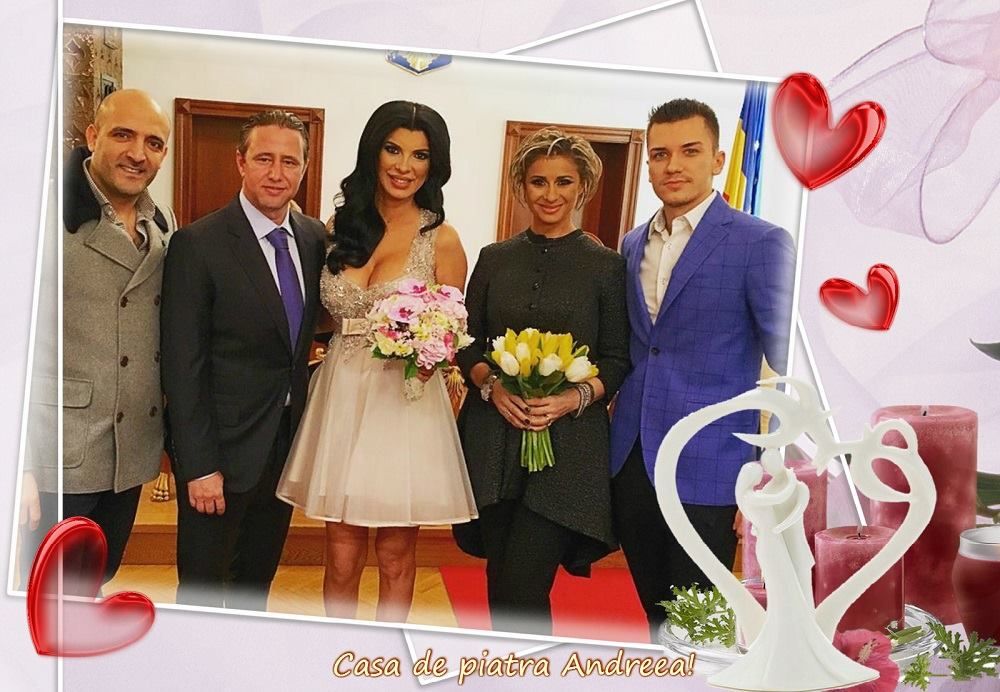 Anamaria Prodan şi Reghe, naşii Andreei Tonciu. FOTO