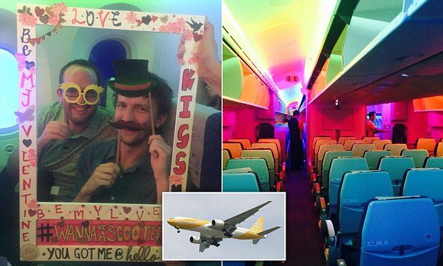 Surpriză de proporții în avion: party de Valentine's Day pe un zbor de 8 ore