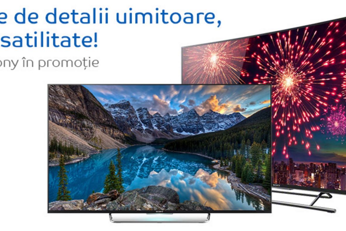 eMAG – 15% reducere pentru cele mai puternice televizoare Sony