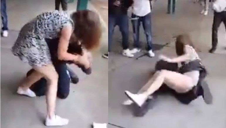 Un băiat lovește o fată la școală, dar regretă instantaneu. A urmat ceva dureros: VIDEO