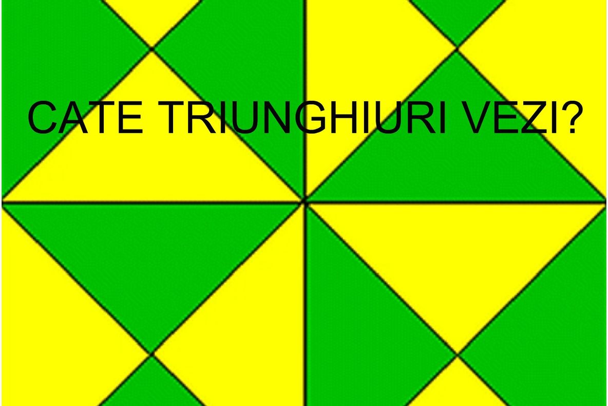 Imaginea care îţi provoacă serioase dureri de cap! Câte triunghiuri sunt de fapt?