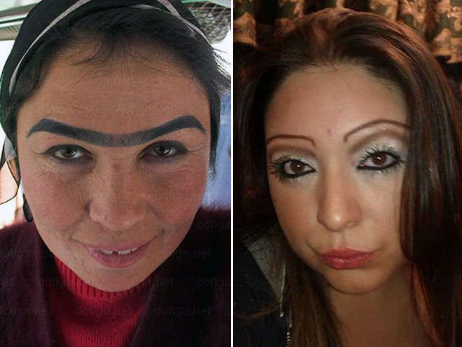 S-au desfigurat, crezând că se fac cele mai frumoase! Fotografiile care stârnesc hohote de râs