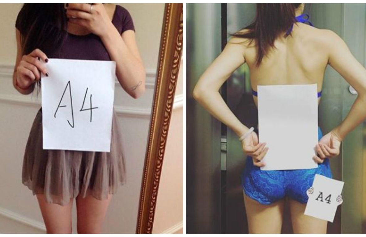 Trendul care le-a înnebunit pe femei. De ce se fotografiază cu o coală A4