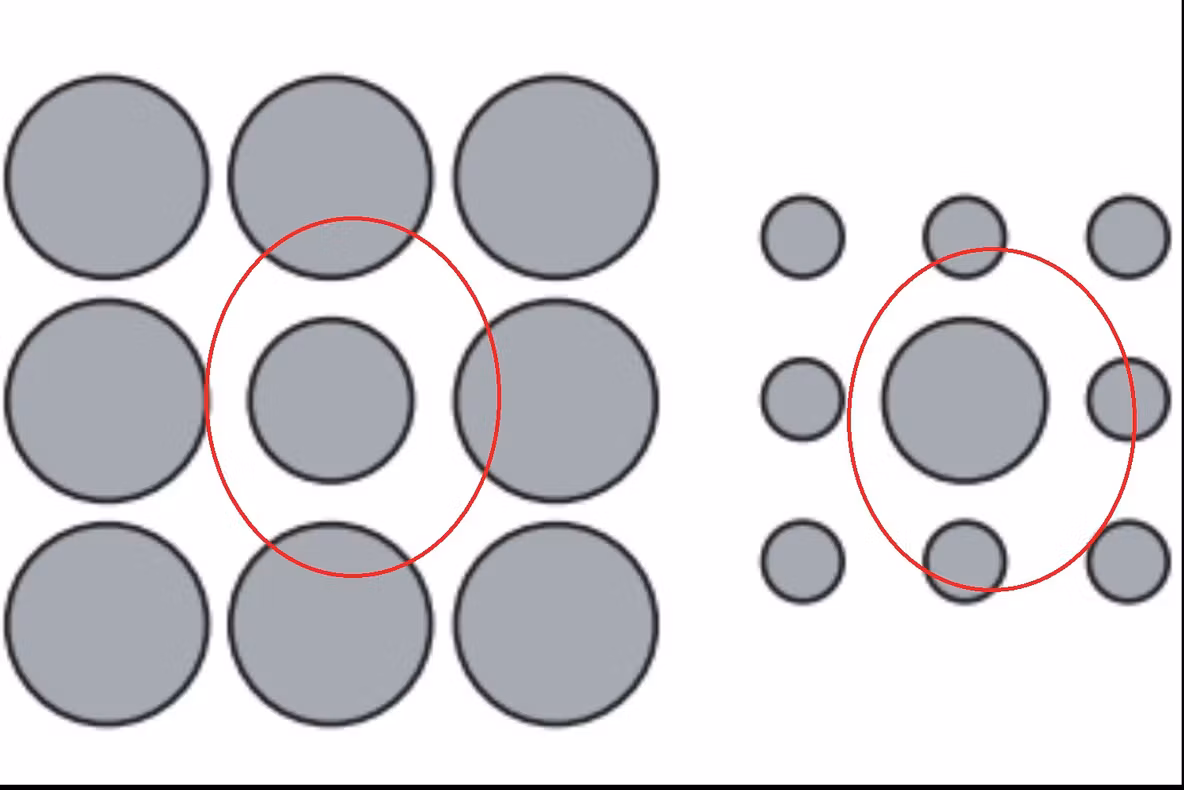 Ce cerc e mai mare? Testul pe care copii îl trec, dar adulții întotdeauna îl pică