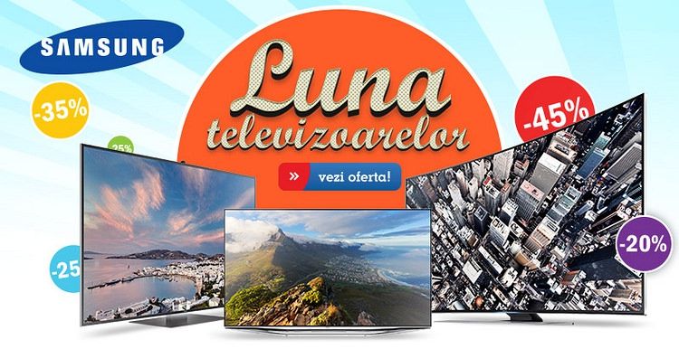 eMAG – 7 televizoare la promotie ce costa sub 2.000 de lei