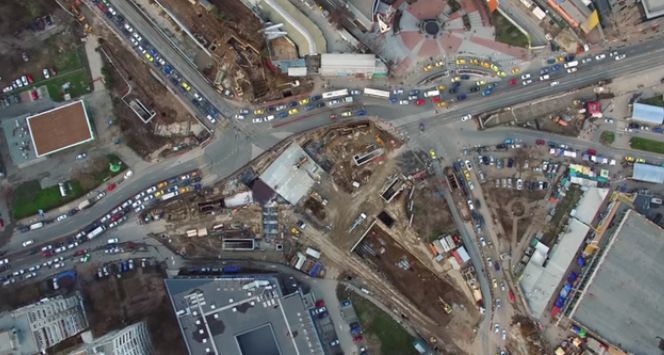 Pasajul Piaţa Sudului filmat cu drona. IMAGINI SPECTACULOASE 