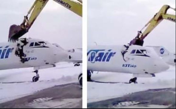A venit cu buldozerul pe aeroport și a distrus avionul. Motivul e halucinant!