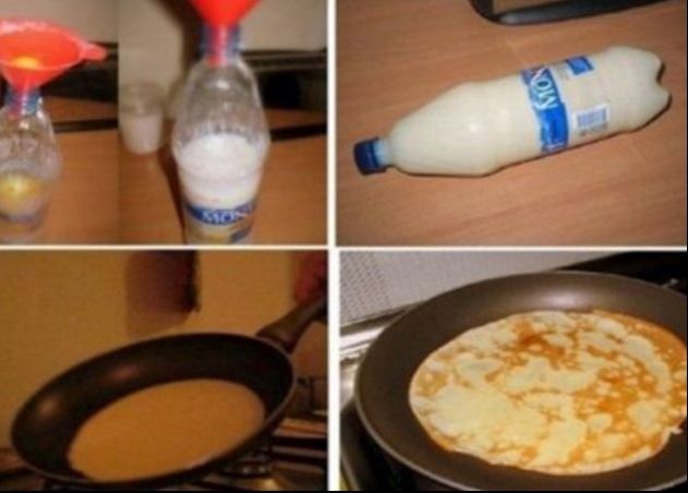 Cum să faci clătite cu o sticlă. Cea mai genială metodă de gătit