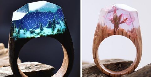Cele mai spectaculoase bijuterii. Inele unicat, rupte din natură 