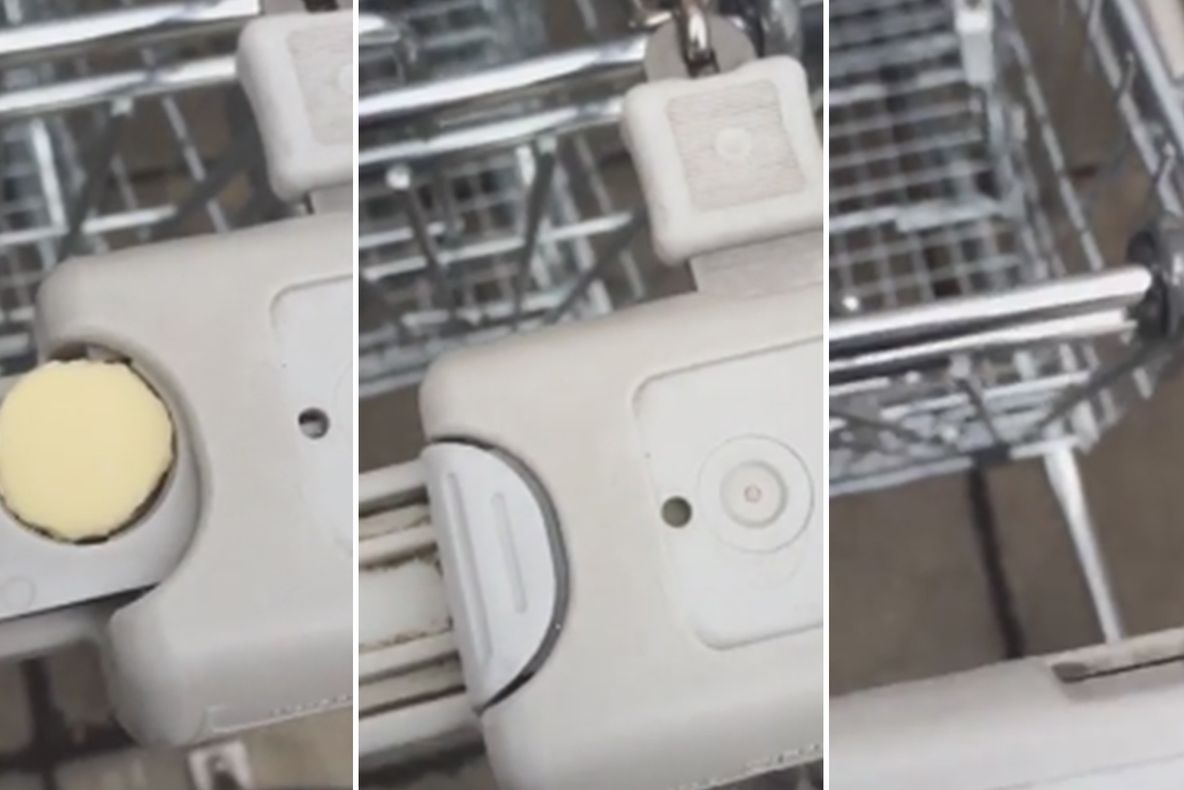 Cum să deblochezi un cărucior de la supermarket fără monedă