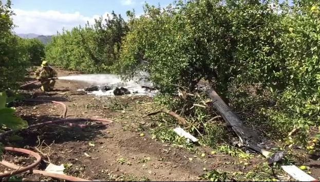 Avion prăbușit într-o livadă, în urma unui zbor experimental. Nu există supraviețuitori