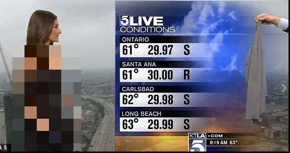 Fata de la meteo, forțată să se îmbrace, în DIRECT! Ținuta ”scandaloasă” cu care a apărut pe post