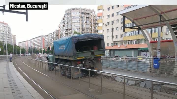 Refugiu de tramvai, distrus chiar de către angajaţii RATB