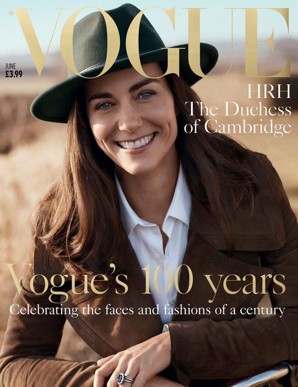 Kate Middleton, pe coperta numărului aniversar care celebrează 100 ani ai revistei VOGUE