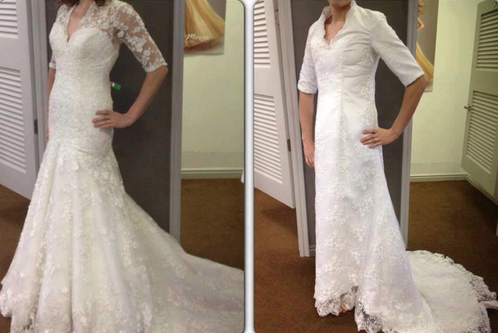 Şi-au comandat pe Internet rochiile de mireasă la care visau. Catastrofă! Ce au primit în schimb