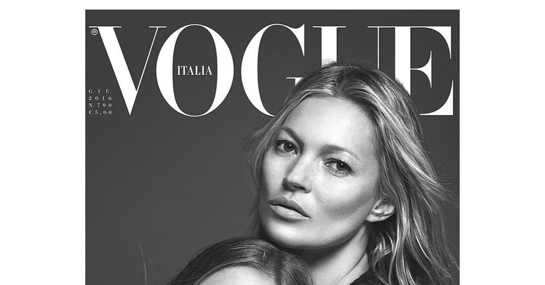 Kate Moss şi fiica sa adolescentă, prima oară pe coperta Vogue. Ce mult îi seamănă!