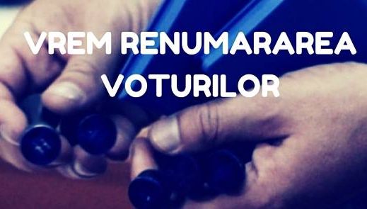 Protest în București. Se cere renumărarea voturilor din Sectorul 1