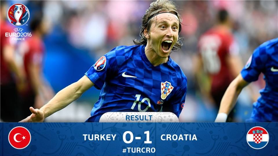 Croaţia a învins Turcia, scor 1-0, la Euro-2016