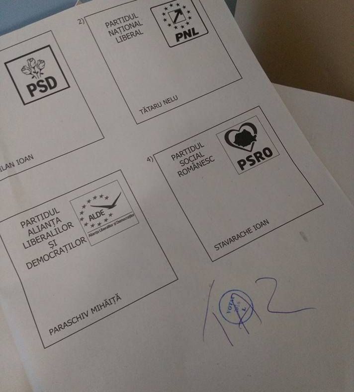 Primul incident în Vaslui: un ziarist şi-a pozat buletinul de vot şi l-a postat pe Facebook