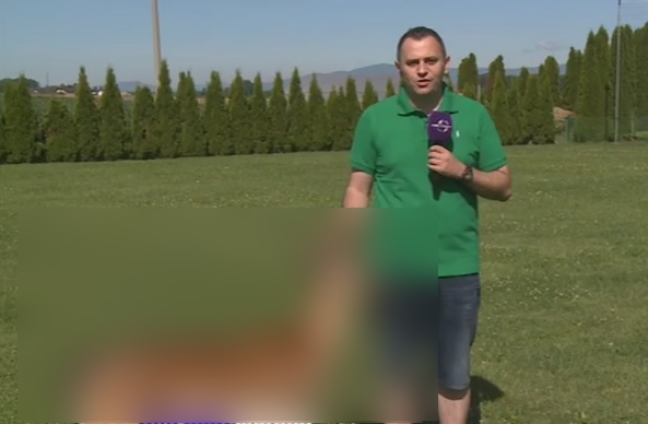Păţania un reporter Digisport.A încercat să facă un live, dar i-a apărut în cadru un animal sălbatic