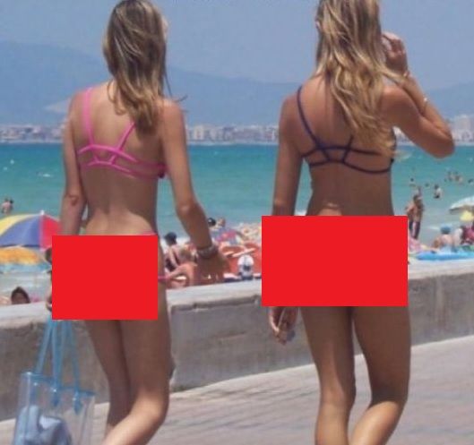 Cele mai "BLONDE" top-modele de pe litoral.Şi nu era zonă de nudişti.Părinţii au ferit copiii de ele