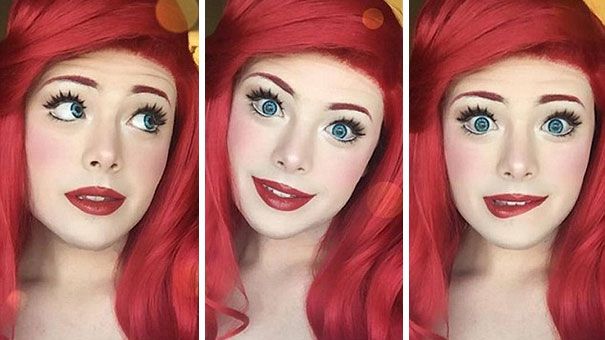 Cu ajutorul machiajului se transformă în orice personaj. După ce se demachiază,SURPRIZĂ incredibilă!