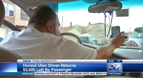 Un imigrant în SUA şi-a uitat portofelul în maşina unui şofer Uber. SURPRIZĂ! Ce avea înăuntru 