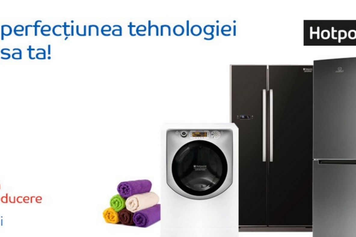 eMAG – Promotie uriasa pentru electrocasnicele Indesit si Hotpoint. Cele mai bune oferte