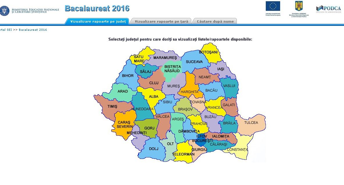 REZULTATE BAC 2016. Verifică rapid ce NOTE ai luat la BACALAUREAT 2016. Rezultate BAC edu.ro